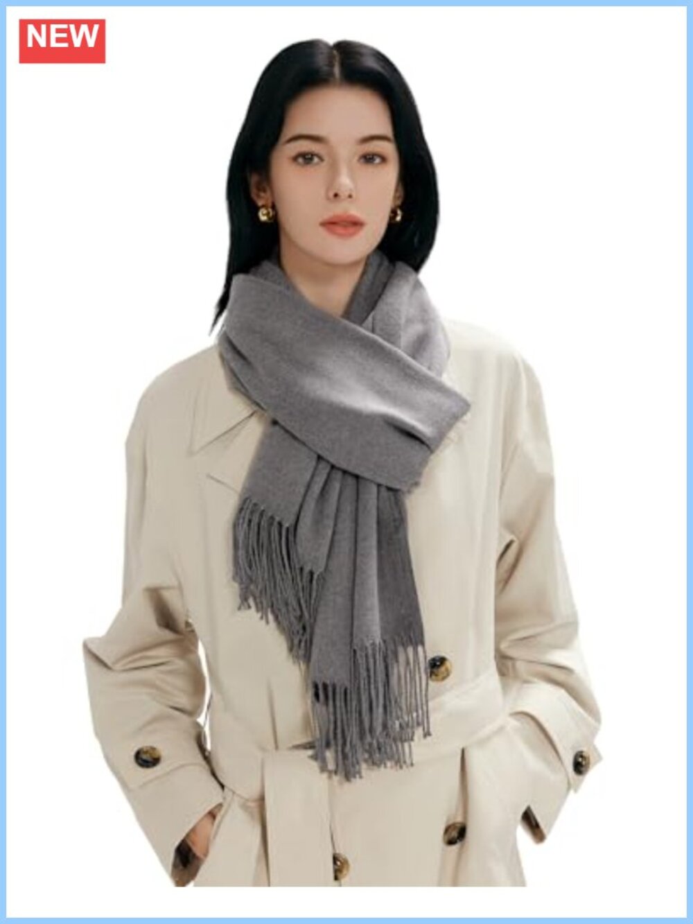 Cashmere Feel Winter Scarf Shawl Wrap for Wedding